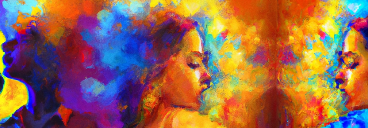 Whispering to myself, filling my mind with advice. Painting with vivid colors.